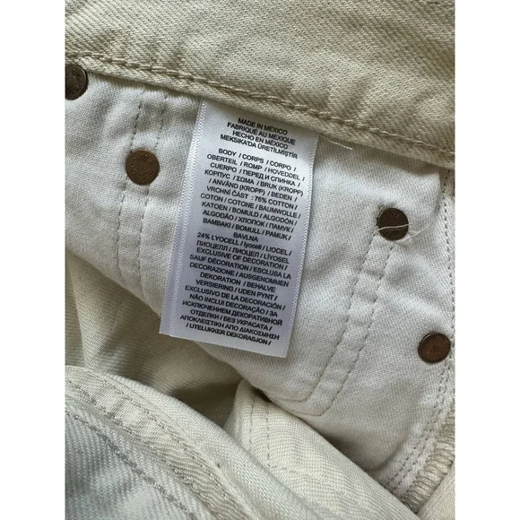 New Polo Ralph Lauren Avery Jean Cream Paint Splattered Jeans Size 29 Jeans